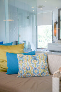 comfortable pillows decoration on sofa